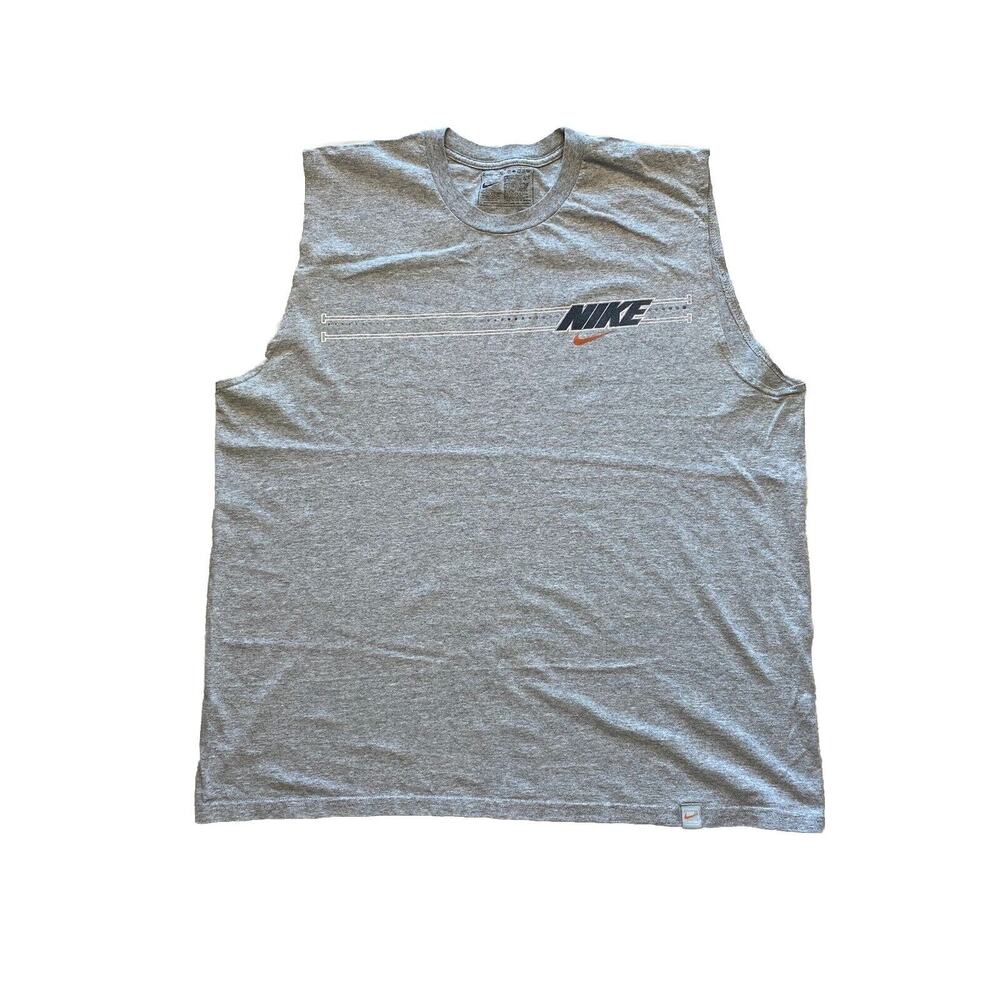 Mens Nike Swim Vintage Gray Sportswear Tank Top Size XL Silver Tag